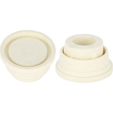 Butoirs en caoutchouc pour échelle de piscine, lot de 2, accessoires de piscine, butoirs blancs pour échelles de piscine (1/4)