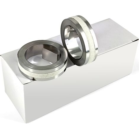 Ruban de gaufrage manuel 3D en aluminium, recharge d'étiquettes métalliques auto-adhésives Compatible avec les fabricants DYMO M1011/M11-1 rouleau 12mm x 3.65m (1/5)