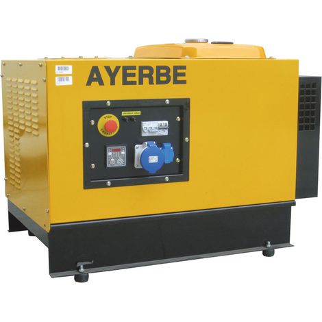 AYERBE - 5418565 - Groupe électrogène diesel AY-6000 Yanmar AVR 5000 W insonorisé