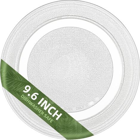 Plateau Verre Micro-ondes 24,5 Cm - Fond Plat - Pièce Détachée Universelle - Remplacement Tournant (1/5)