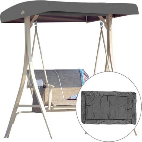 Toile de rechange pour balancelle de jardin, 2-3 places, en tissu Oxford 210D, imperméable, résistante aux UV, facile à installer (1/5)