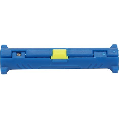Dénudeur de câble coaxial électrique multifonction type stylo rotatif coupe-fil bleu (1/5)