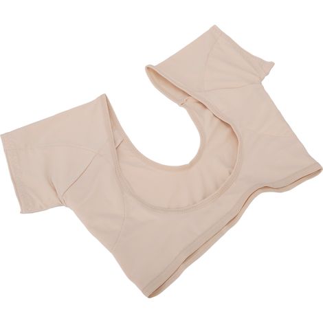 Gilet anti-transpiration couleur chair, séchage rapide, manches courtes, coussinets sous les aisselles, taille M (1/5)