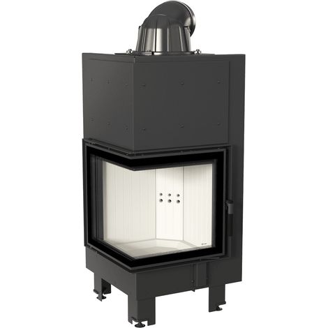 Kamineinsatz aus Stahl KRATKI MBN links 8 kW Ø 200 (1/5)