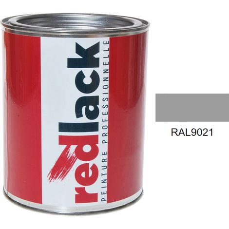 Barattolo da 1L di vernice – RAL 9021 – Nero mimetico catrame NATO – satinato – multisupporto – Redlack