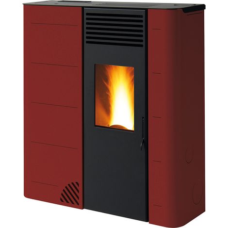 Poêle à granulés biofire GS90-8 kW - Slim 26 cm Rouge