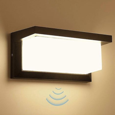 Applique murale en aluminium et osier, 18 W, avec détecteur de mouvement, idéale pour la chambre, le couloir, le salon et les espaces intérieurs.-AquaForge (1/4)