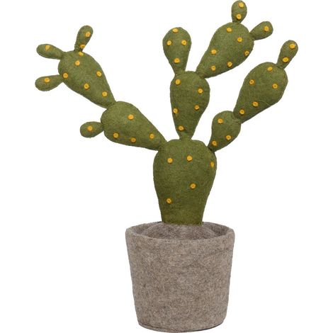 Plante Cactus Artificielle en Feutre Durable Décoration pour Chambre d'Enfant et Maison - PANGIVO (1/2)