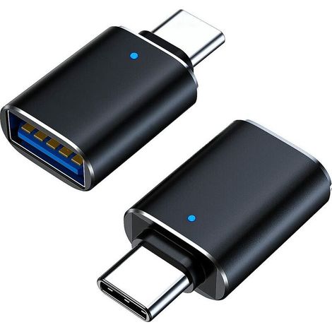 Adaptateur USB C vers USB 3.1 Gen 2, 10 Gbit/s USB vers USB C, USB-C mâle vers USB 3.0 A femelle USB 3.2 Type C OTG Convertisseur pour MacBook Pro, ordinateur portable, PC, iMac, iPad Air (1/5)