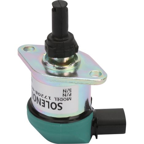Kit de remplacement de solénoïde d'arrêt de moteur 12V adapté à la pelle Kubota 17208-60016