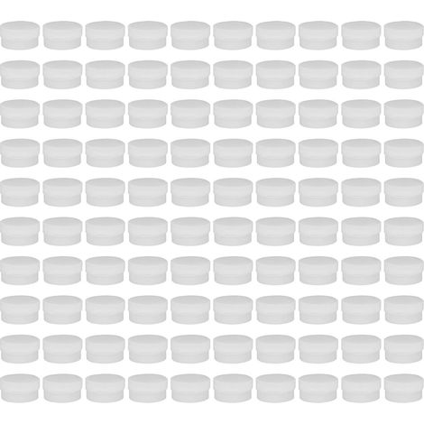 Lot de 100 pots ronds PP épais 5g, étanches, sans fuite, portables, conteneurs cosmétiques vides à bouchon hermétique (1/5)