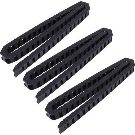 3X 10 x 20mm 1M Ouvert sur les deux cotes Plastique cable de remorquage Cable Chaine de Drag (1/2)