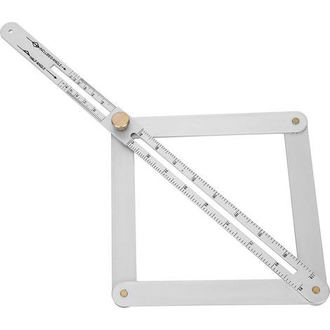 DéTecteur D'Angle D'Angle, RèGle de GoniomèTre 0-170 °, Profileur de Plafond Diagonal Multifonctionnel, Outil de Mesure Multi-Angle à 4 Plis, Avec MéCanisme de Fixation Unique (1/5)