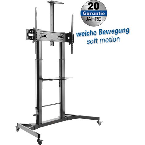 Socle pour moniteur lcd pour écrans 60" - 100" (152 - 254 cm) charges jusqu'à 100 kg simple réglage avec manivelle livraison unique en dehors de l'allemagne n'est pas possible,  marchandise en vrac - 