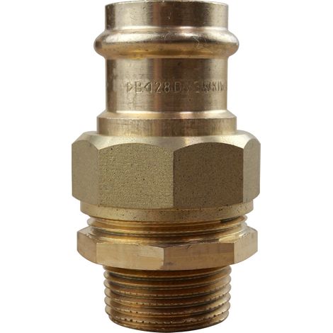 Raccord Union droit Mâle Femelle Ø28 x 1" (26/34) à sertir et à visser (1/3)