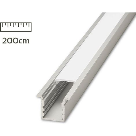 LED Fugen-Profil eloxiert 20 x 15mm opal 200cm (1/5)