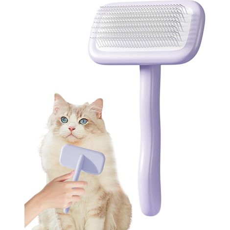 Brosse de toilettage pour chat – Peigne anti-poils pour chiens Brosse pour poils longs ou courts, pour chiots de chat et chien d'intérieur, pour enlever les poils morts, pour le nettoyage et pour le (1/5)