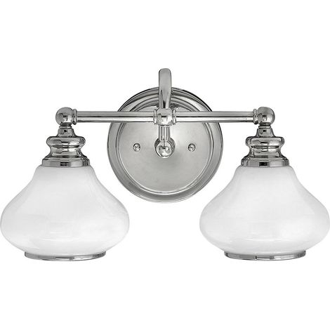 Elstead Ainsley - 2 Licht Innenwandleuchte Chrom poliert IP44, G9 (1/5)