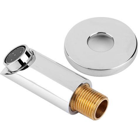Eosnow Bec de robinet de douche en cuivre, filetage G1/2 pouces, Installation ronde dissimulée, accessoire de panneau de douche (1/5)