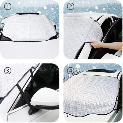 Die Windschutzscheibe schützt die Sonnenblende des Autos vor Sonne, Schnee und starkem Regen. (1/3)