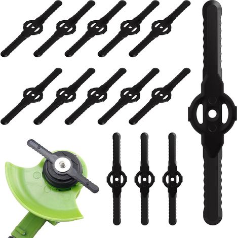 60 Lames de rechange,Plastique PP 5 mm,Ouverture standard,Tondeuses sans fil,Jardin et pelouse