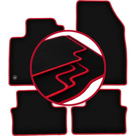 CARLUX-RED Autofußmatten für: Renault Clio V Fließheck (2019-)