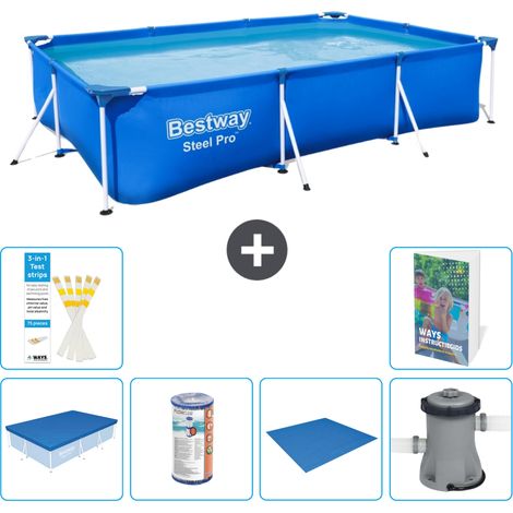 Bestway Steel Pro Rechteckig - 300x201x66 cm - 7-teilig S167
