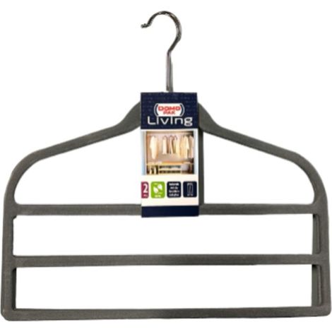 DOMOPAK - SET 2 APPENDINI PANTALONE VELLUTATI ANTISCIVOLO