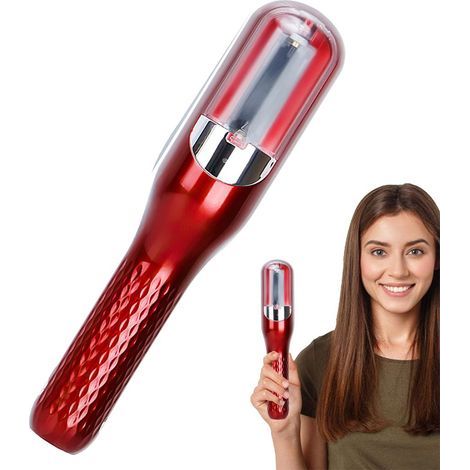 Split tondeuse à cheveux, Haarspliss Trimmer, les Cheveux endommagés, la Réparation, soins des Cheveux, Traitement, rechargeable,Rouge (1/5)