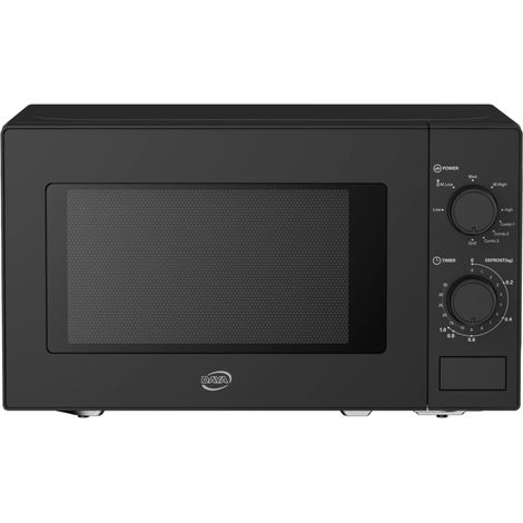 Four micro-ondes avec grill Daya MG720CPWB, 20 Litres, 700W micro-ondes, 1000W grill, 9 programmes, Noir