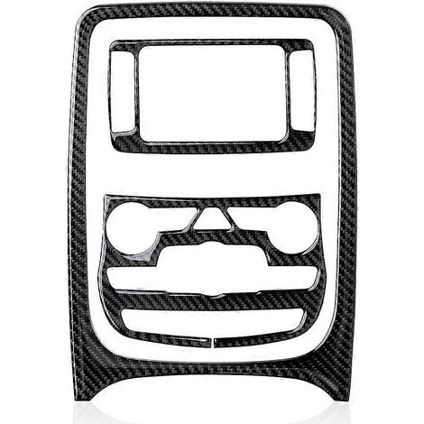 Garniture de cache du panneau de réglage de la sortie de climatisation de la console centrale pour Durango 2014-2017, intérieur en fibre de carbone A (1/5)