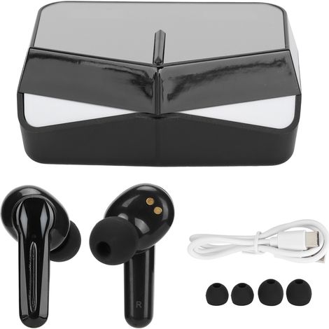 Écouteurs sans fil Bluetooth 5.1 pour jeux vidéo, stéréo, double hôte indépendant (1/4)