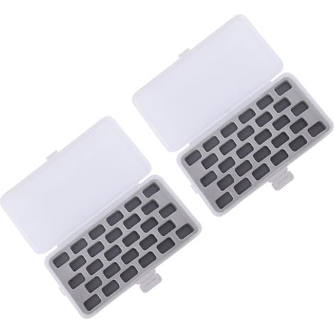 2pièces Boîte Rangement Canette Couture Plastique Transparente avec Éponge pour Bobines Fil Accessoires (1/5)