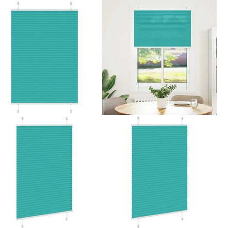 vidaXL Plissee Petrolgrün 100x150 cm Stoffbreite 99,4 cm Polyester (1/5)