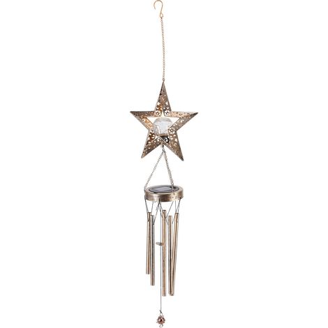 Lampe solaire de cour arrière, carillon éolien rétro, pendentif décoratif lumineux, cadeau d'intérieur pour Thanksgiving ou un anniversaire. GiftStar (1/5)