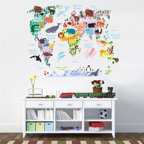 Stickers muraux animaux, autocollants muraux, fresques murales (1/5)