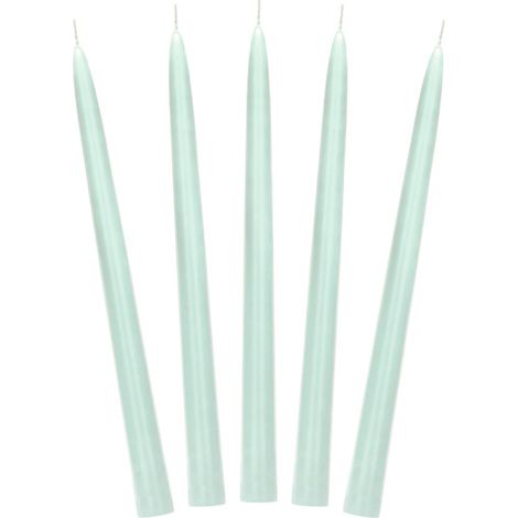 Matte Spitzkerze, Salbei, 24 cm (1 Packung / 10 Stück) (1/4)