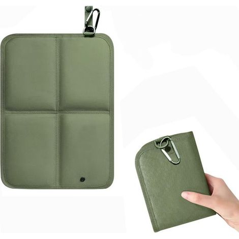 Tapis de siège pliable - Tapis de camping - Coussin de siège - Tapis de randonnée - Oreiller de voyage - Coussin de siège pliable - Léger et portable - Imperméable - Oxford - Pour l'extérieur - aire d (1/5)
