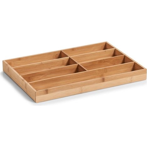 ZELLER, Besteckbehälter, Beitrag zur Schublade - 7 Fächer, 44 x 30,6 x 4,3 cm