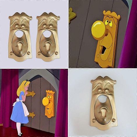 Poignée de porte inspirée d'Alice au pays des merveilles, entièrement fonctionnelle (1/5)