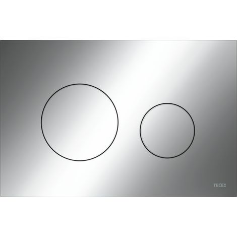 TECEloop WC-Betätigungsplatte Kunststoff für Zweimengentechnik Chrom glänzend 9240921 (1/4)