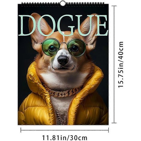 Hundekalender 2026 – Für alle Hundeliebhaber 12 verschiedene Designs, Wandkalender, Geschenkidee für Geburtstag, Weihnachten und Neujahr. (1/5)