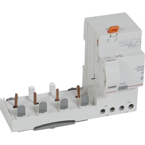 Bloc différentiel DX³ à vis Tétrapolaire 4 pôles 400V 63A Type HPI 30mA LEGRAND 410636 (1/2)