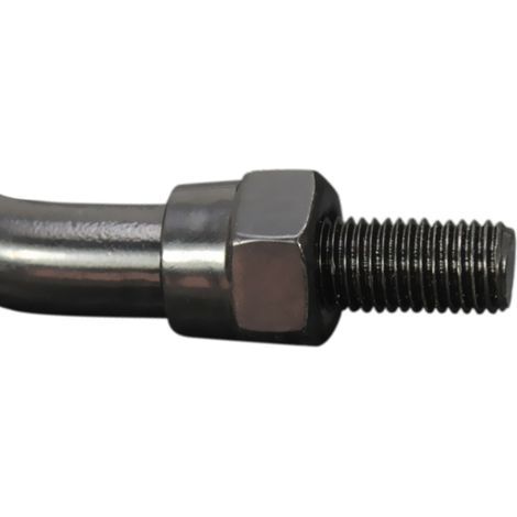 par de espejos laterales universales de aleación de aluminio para motocicletas, scooters, accesorios modificados para manillares de 10 mm de diámetro exterior, coches de calle, scooters (1/5)