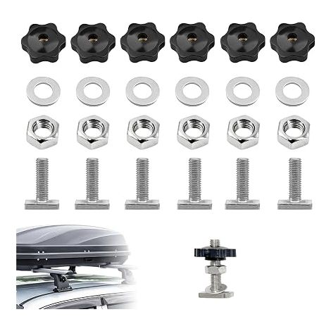 M8 Stainless Steel T-Nut Bolts with Washer for Roof Bars Luggage Rack Roof Boxes (1/5)