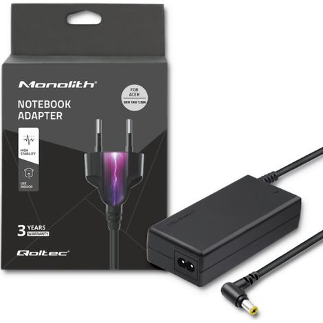 Qoltec Netzteil für Acer Laptop 30W 19V 1,58A 5,51,7 + Stromkabel (1/5)