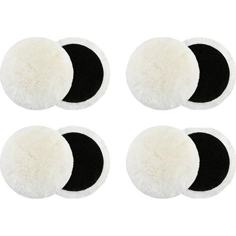 Lot de 8 disques de polissage en feutre de laine pour meuleuses d'angle Disque de polissage brillant Disques de polissage (150 mm) (1/5)