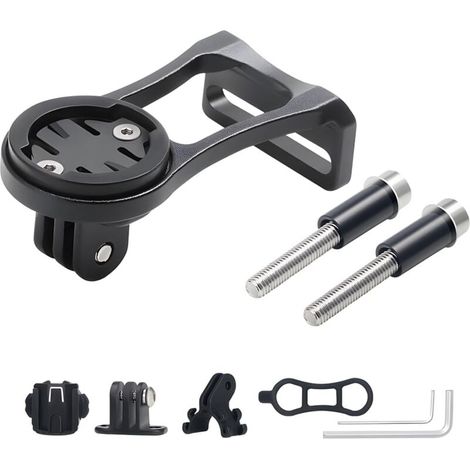 Fahrradhalterung für Garmin Edge, Fahrradlenkerhalterung aus Aluminiumlegierung, Kombihalterung für Garmin Edge GoPro (200 500 510 520 800 810 820 1000 1030 Touring) (1/4)