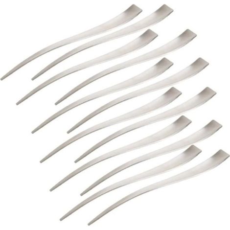 Lot de 12 mini cuillères à café, cuillères à dessert créatives de 13 cm, ensemble de cuillères à expresso, petites (1/4)
