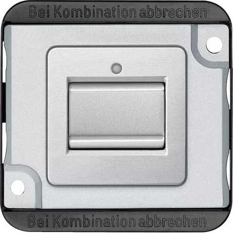 Merten Aus/Wechselschalter-Einsatz, 1-polig, 10 AX, AC 250 V, mattsilber, PANZER MEG3116-7060 (1/2)